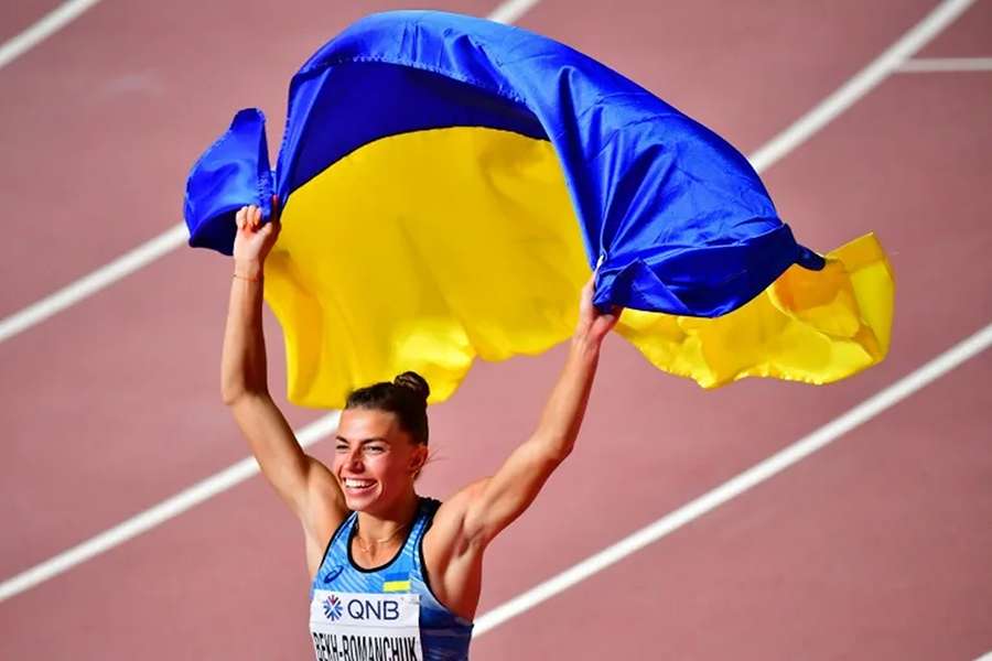 Ukraine's Maryna Bekh-Romanchuk, 2019 world long jump medallist, says her compatriots should have the right to face Russians in sports competitions