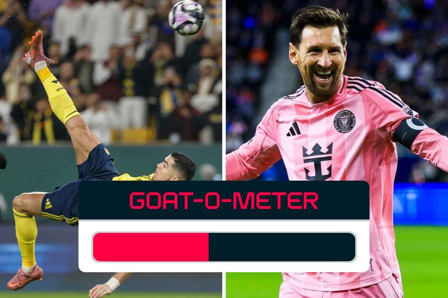 Das dieswöchige GOAT-o-Meter zwischen Cristiano Ronaldo und Lionel Messi Das dieswöchige GOAT-o-Meter zwischen Cristiano Ronaldo und Lionel Messi