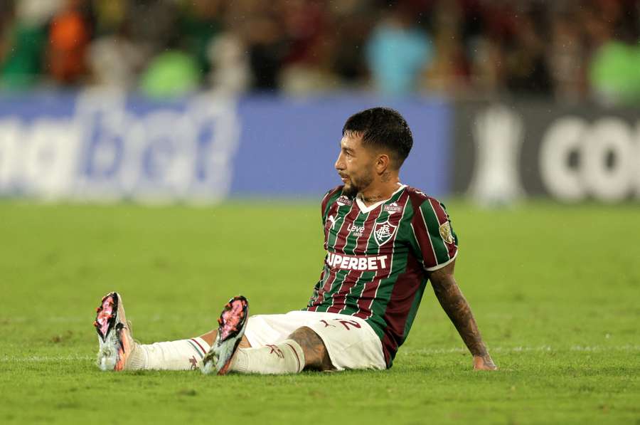 Lucho Acosta em Fluminense 2x1 Bolívar, pela Libertadores