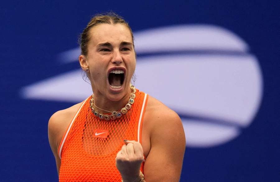 Aryna Sabalenka reacciona durante su partido de octavos ante Taylor Townsend Aryna Sabalenka reacciona durante su partido de octavos ante Taylor Townsend