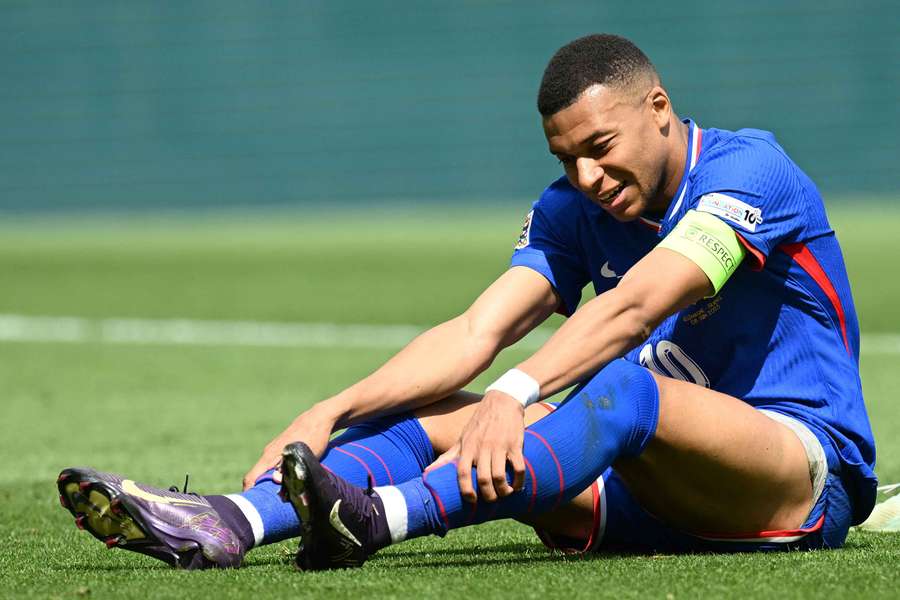 Kylian Mbappe in action for the France national team