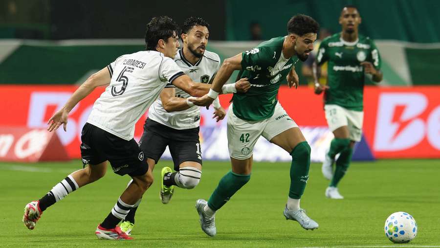 O Palmeiras foi superior ao Botafogo