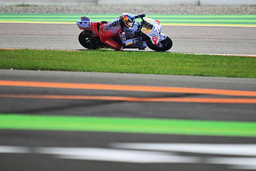 Alex Marquez ce week-end, avant sa chute.