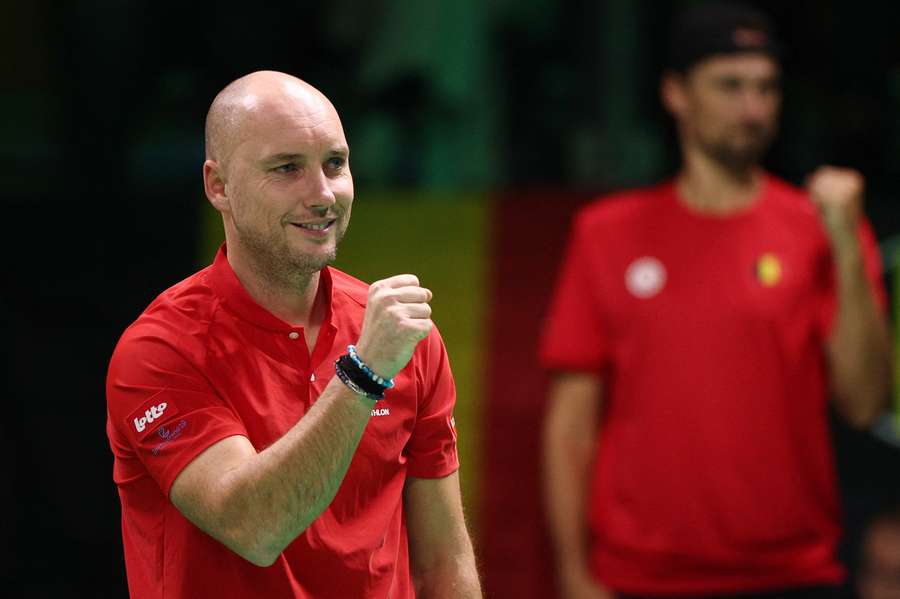 Belgium's Davis Cup captain Steve Darcis