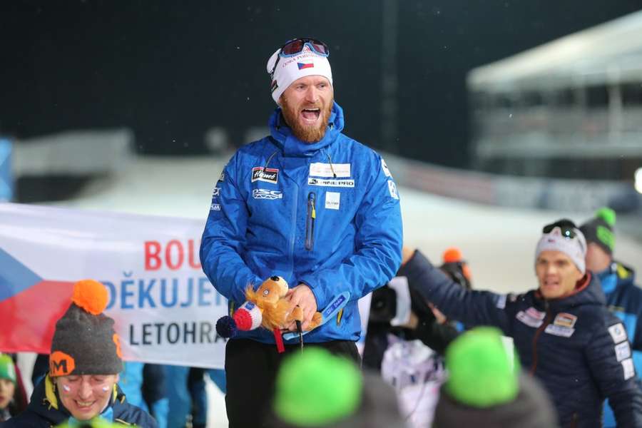 Michal Šlesingr během SP v Novém Městě na Moravě v roce 2020.