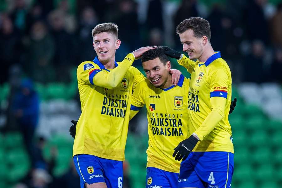 Daniël van Kaam scoorde donderdag voor het eerst in het shirt van SC Cambuur