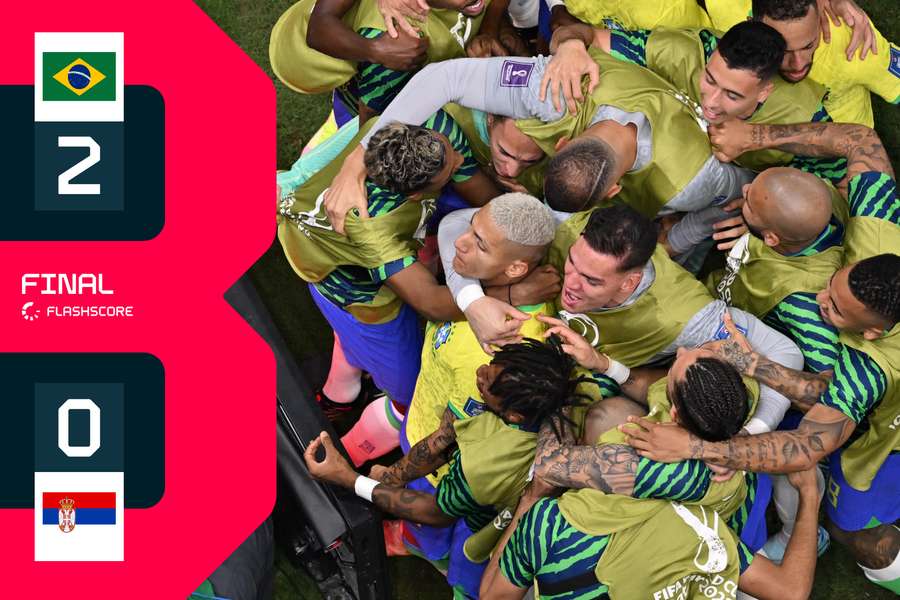 FINAL: Richarlison se inventa el gol del Mundial y Brasil acaba con Serbia (2-0)