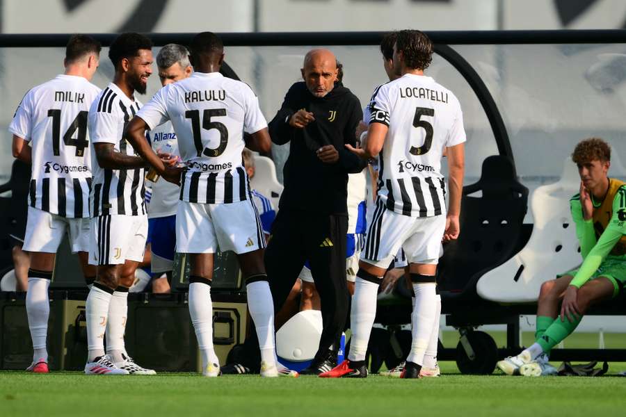 Luciano Spalletti e i suoi ragazzi