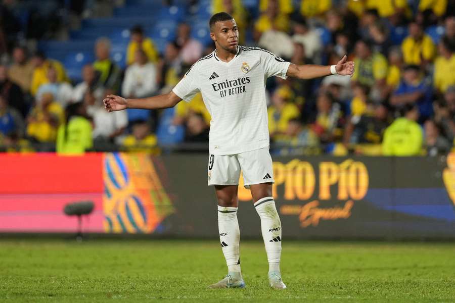 Mbappé in actie voor Real Madrid 