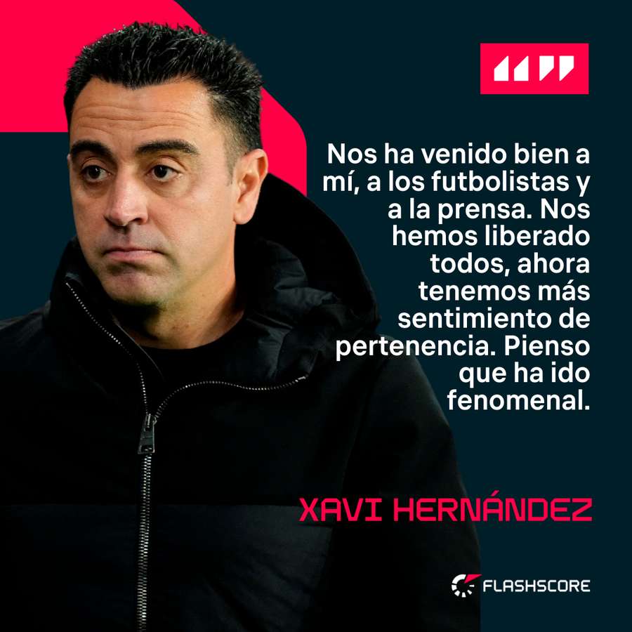 Las declaraciones de Xavi.