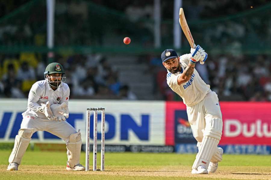 India's Virat Kohli takes the aggressive route against Bangladesh