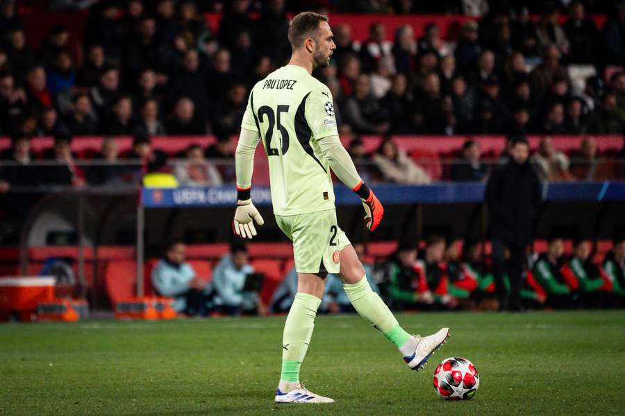 Pau López, en el partido ante el Arsenal.