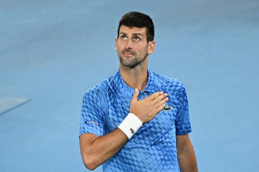 Novak Djokovic will sich auf dem Weg zum zehnten Grand Slam-Titel auch gegen Rublev schadlos halten.