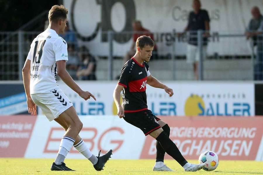 Útočník Daniel Bareš ještě v dresu SV Wacker Burghausen.
