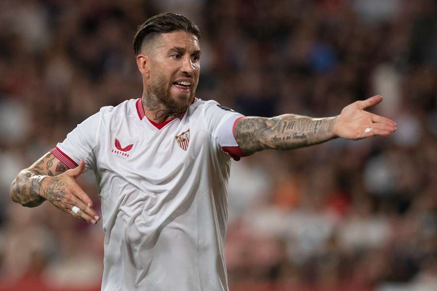 Sergio Ramos, con el Sevilla