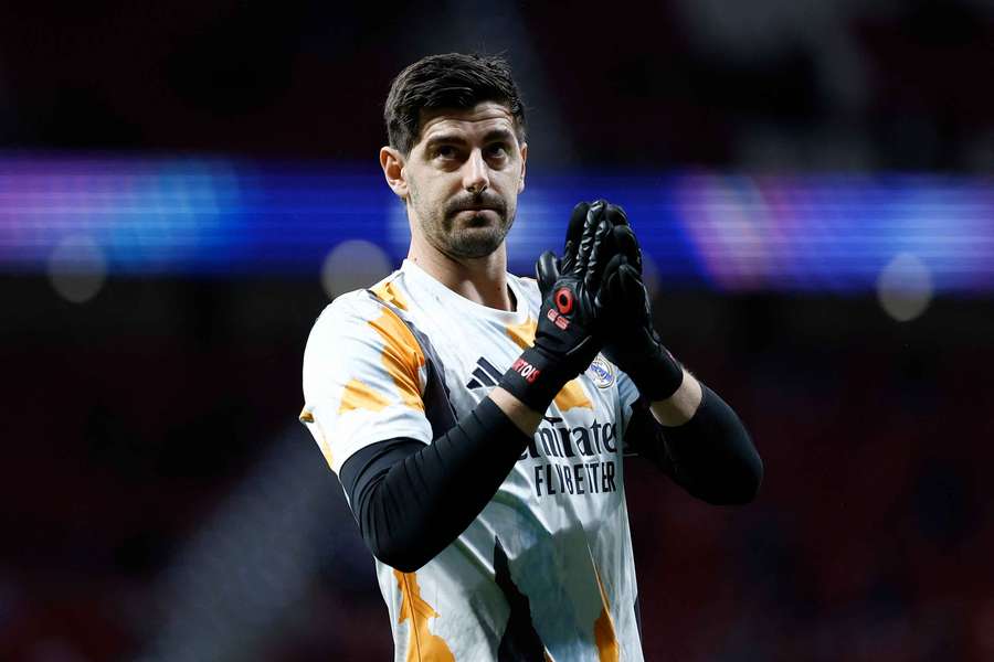 Thibault Courtois in action for Real Madrid