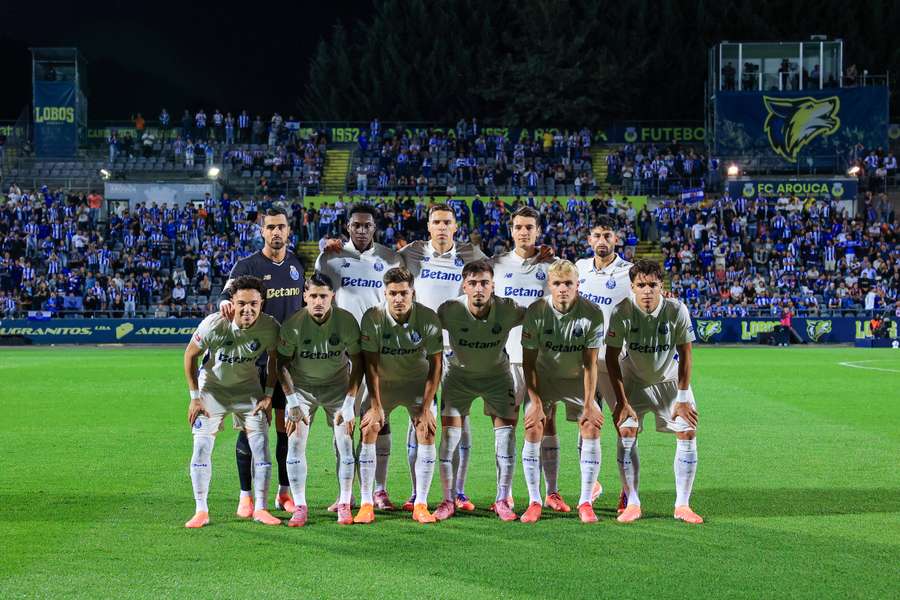 O onze do FC Porto em Arouca