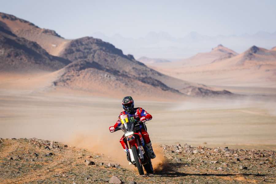 Ricky Brabec in sella alla sua Honda