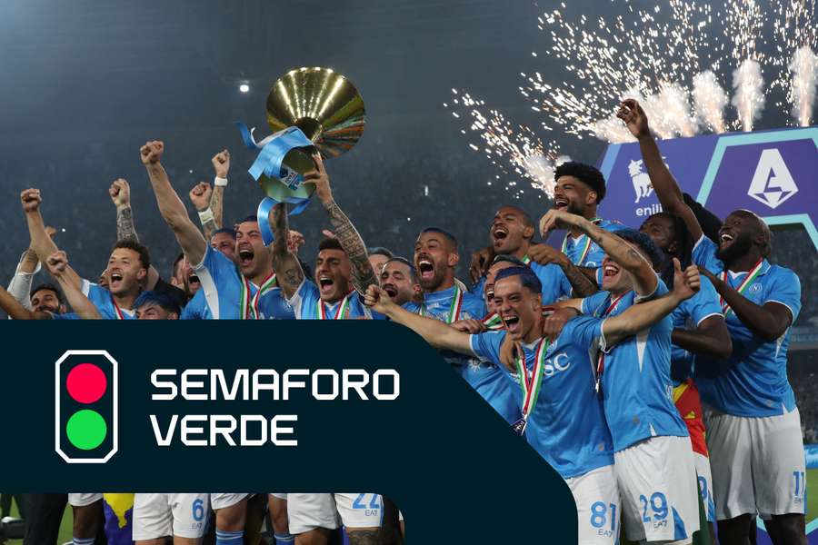 La gioia dei giocatori del Napoli