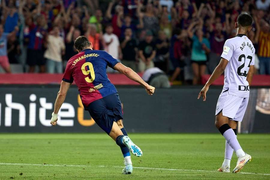 Lewandowski celebrates