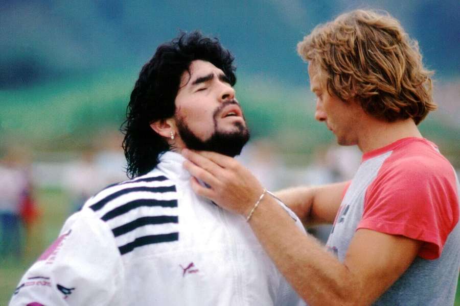 Fernando Signorini com Diego Armando Maradona
