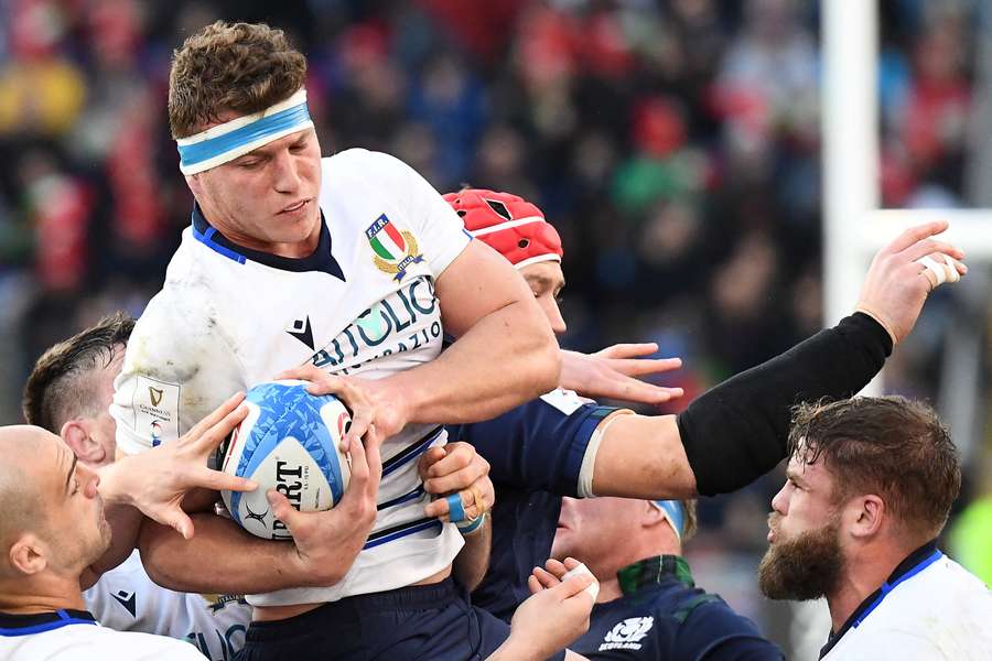 Giovanni Licata in action during the 2020 Six Nations