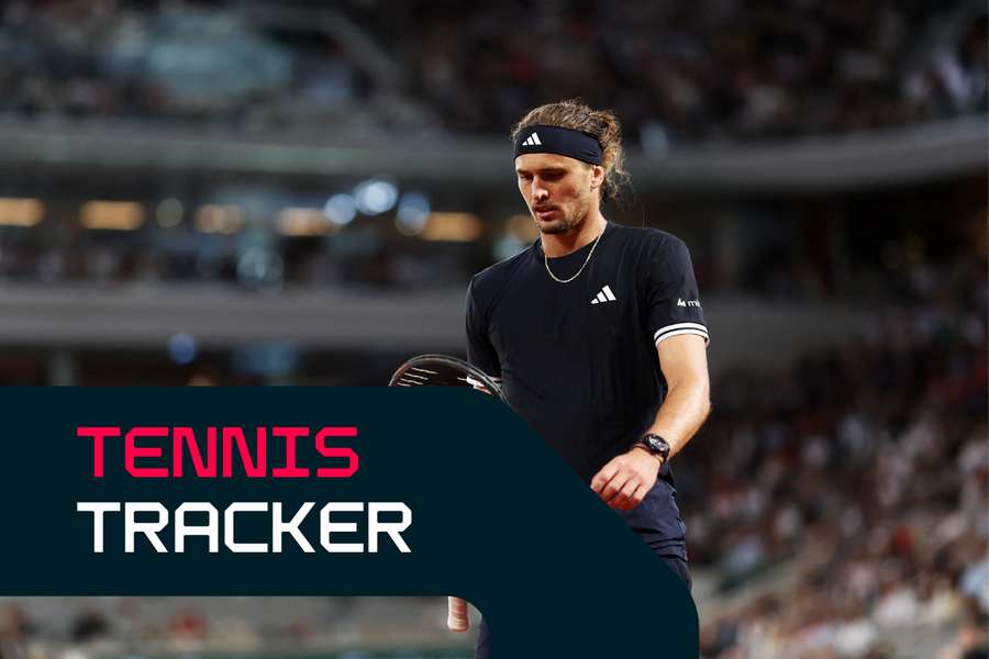 Zverev in action