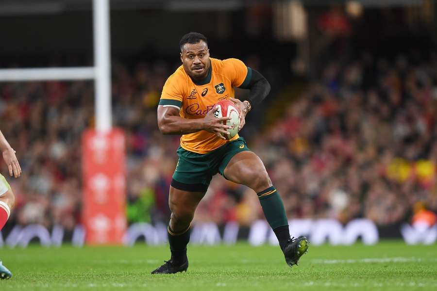 Kerevi in action during Australia's match with Wales