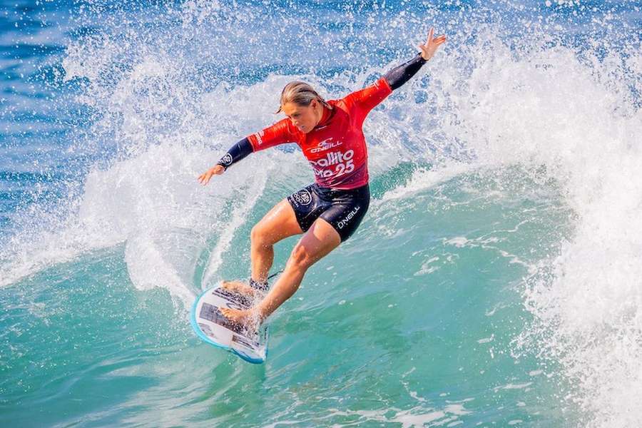 Yolanda Hopkins fez 12,50 pontos (em 20 possíveis) nas duas melhores ondas (6,27 e 6,23)