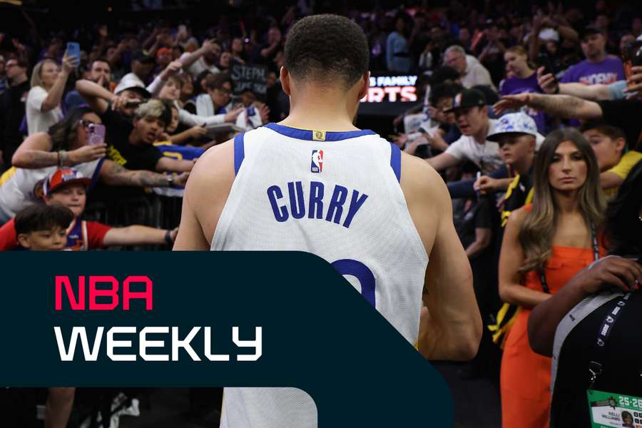 Curry leaves the court after the Golden State Warriors' elimination