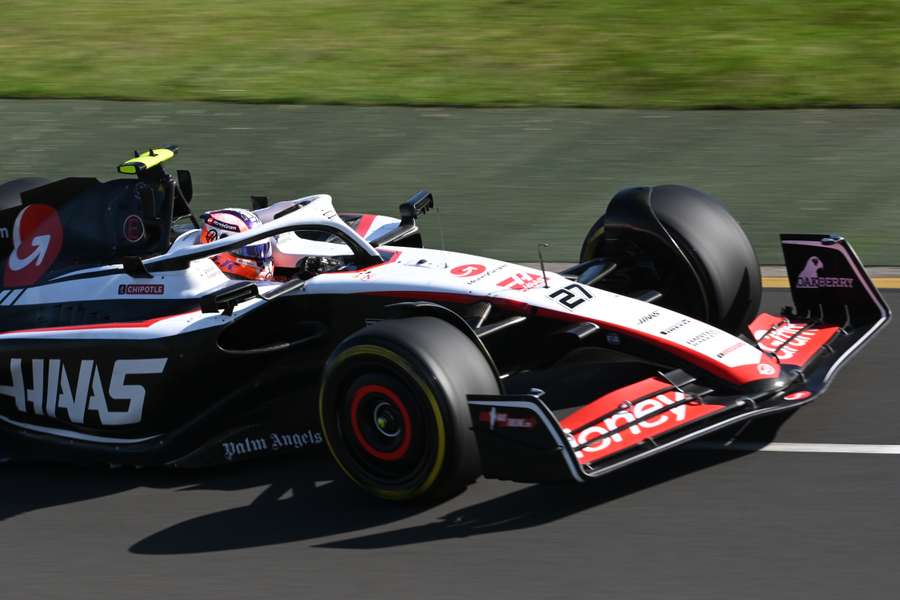 Hülkenberg in actie tijdens de GP van Melbourne