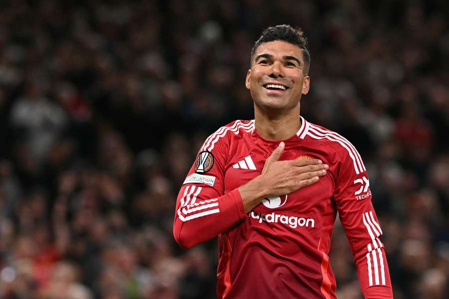 Manchester United's Brazilian midfielder Casemiro