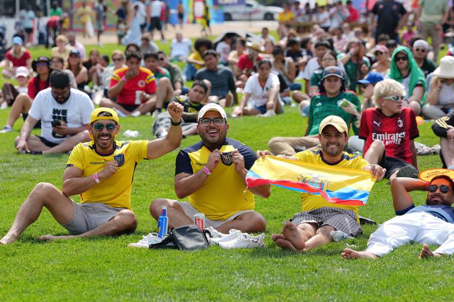 Diese Fans von Ecuador repräsentierten ihr Land in Washington DC Diese Fans von Ecuador repräsentierten ihr Land in Washington DC