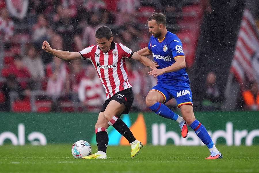 Lance del Athletic-Getafe en la ida