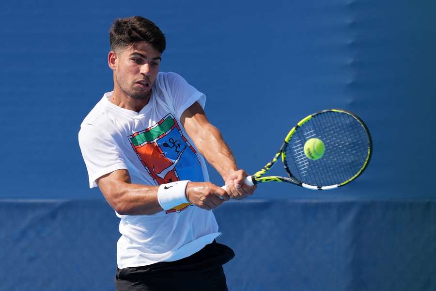 Alcaraz entrena en Cincinnati