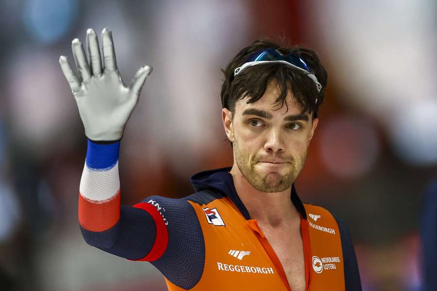 Patrick Roest na de 10.000 meter