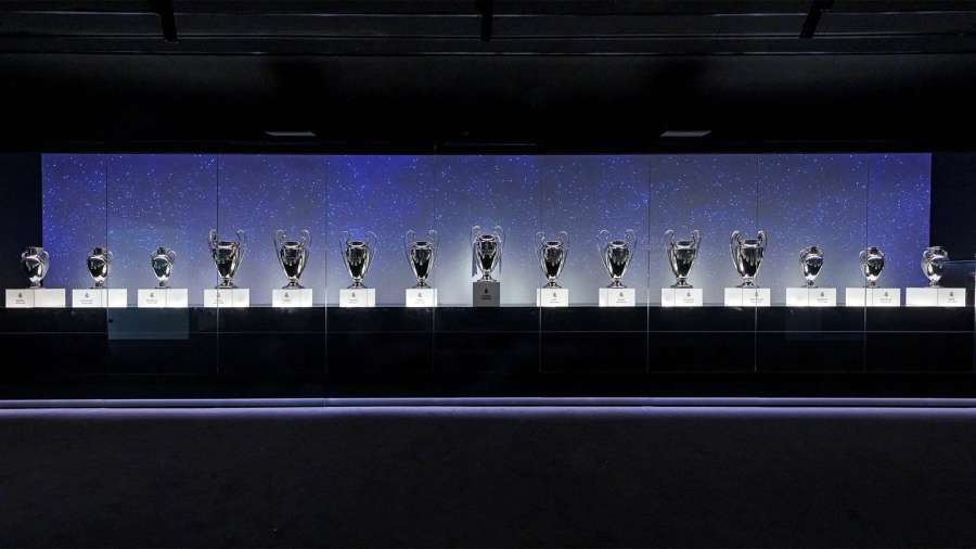 Les 15 titres de la Ligue des champions du Real Madrid.