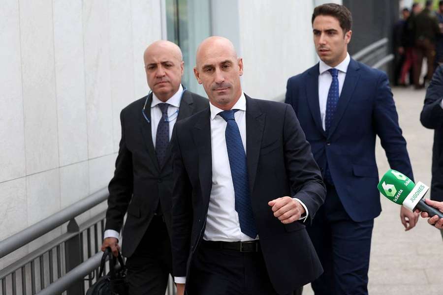 Luis Rubiales aujourd'hui à Madrid.