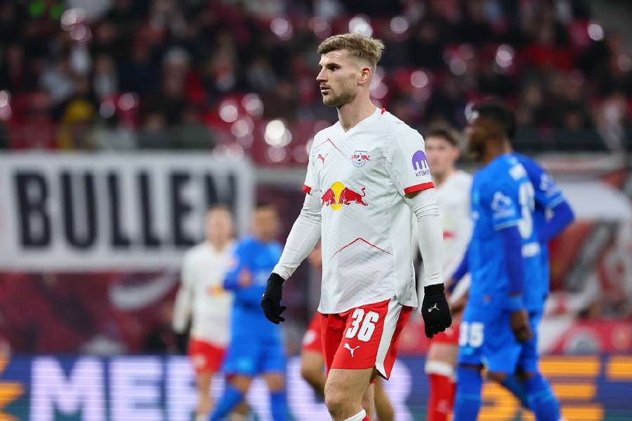 Timo Werner in action for RB Leipzig