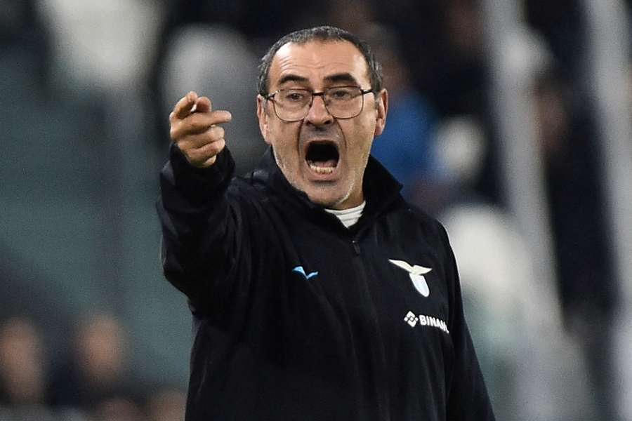 Lazio manager Maurizio Sarri 