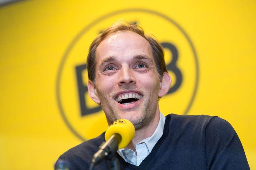 Auf seiner ersten Pressekonferenz als Dortmund-Trainer versprühte Thomas Tuchel viel Zuversicht