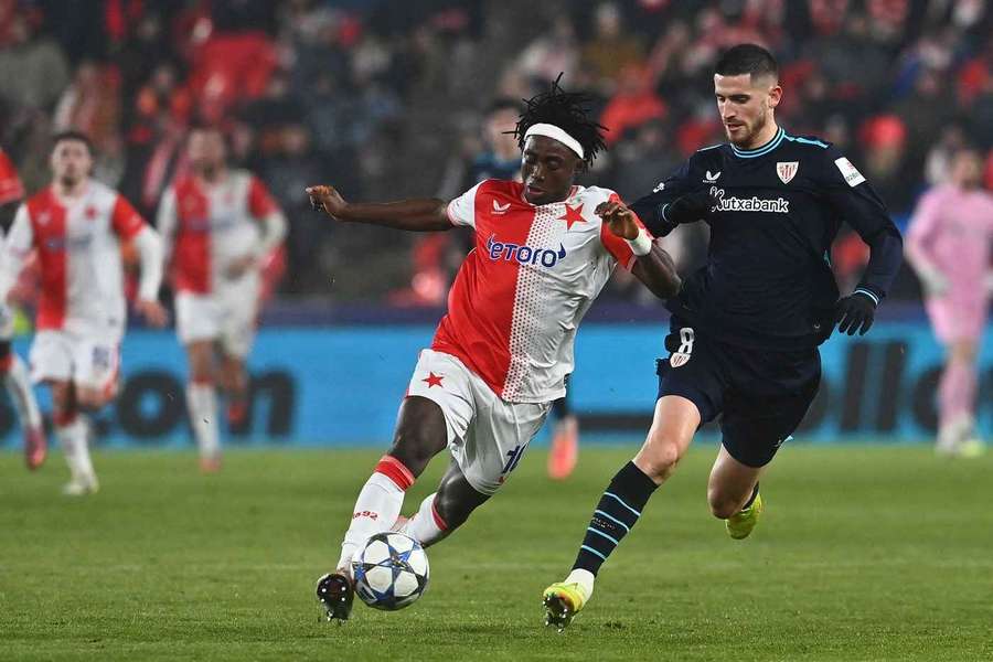 Slavia bojuje v Lize mistrů s Bilbaem. Slavia bojuje v Lize mistrů s Bilbaem.