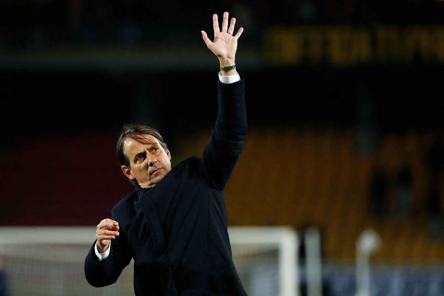 Inter Milan coach Simone Inzaghi will be hoping for a derby win on Sunday