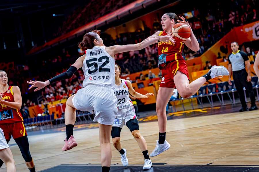 Iyana Martín, durante el Japón-España