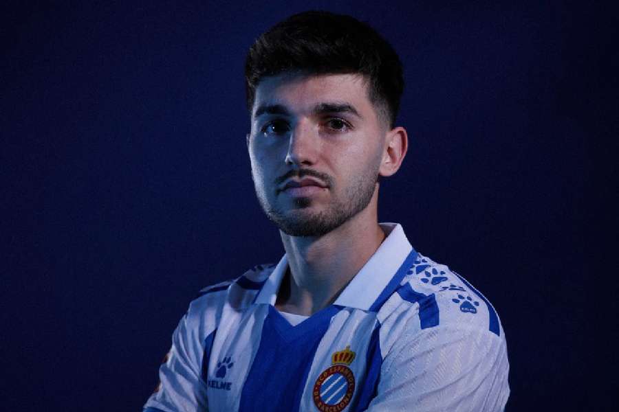 Javi Hernández, jugador del Mirandés