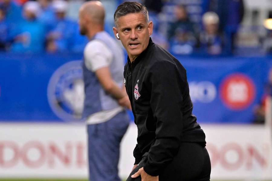 Toronto FC head coach John Herdman during the first half of the game against the CF Montreal at Stade Saputo