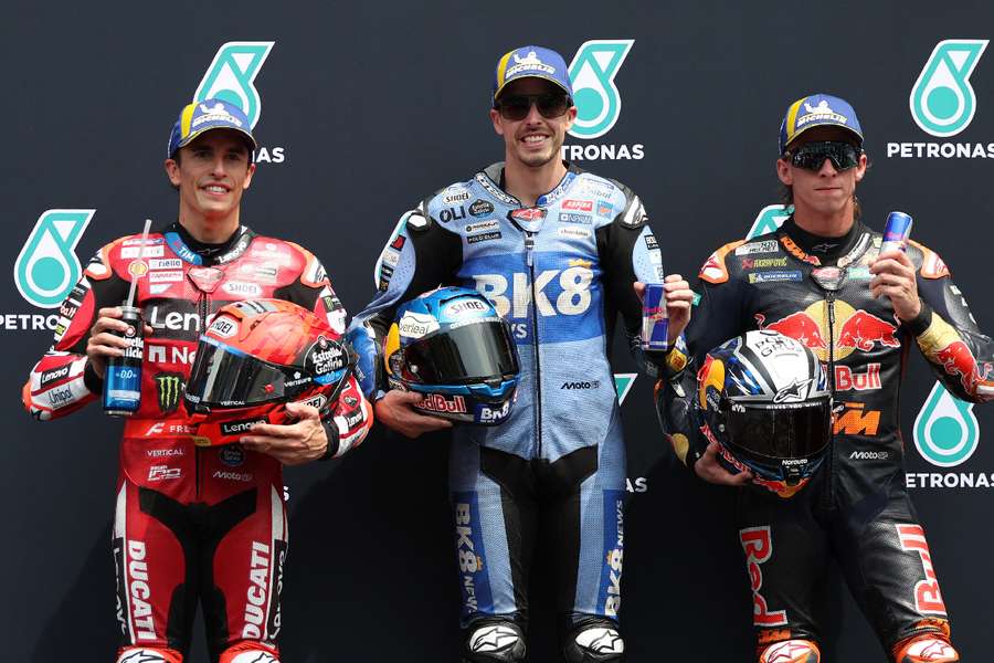 The podium after the sprint race The podium after the sprint race