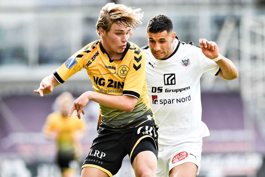 Jeppe Kjær her i aktion, da han spillede for Horsens