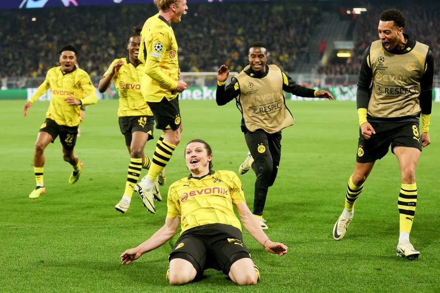 Sabitzer's goal sent Dortmund through