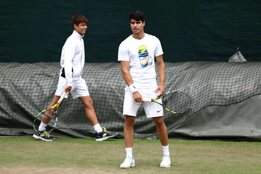 Jaime și Carlos Alcaraz la Wimbledon